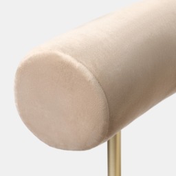 OHS Velvet Dining Chair - Natural/Gold - thumbnail 5