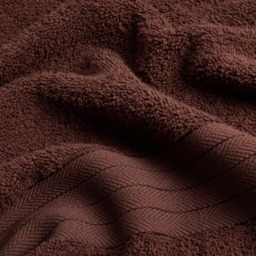 OHS 100% Cotton Hand Towel , Chocolate - 1PC - thumbnail 5