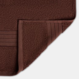 OHS 100% Cotton Hand Towel , Chocolate - 1PC - thumbnail 3