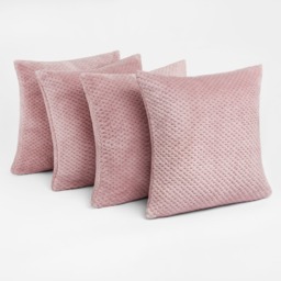 OHS Waffle Cushion Covers, Blush - With Cushions - thumbnail 4