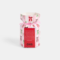 OHS Sugar Snow Scented Glass Candle - Pink - thumbnail 2