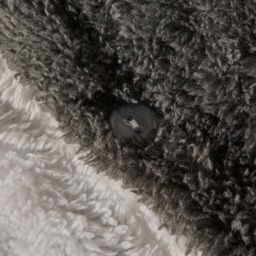 OHS Teddy Fleece Reversible Duvet Cover Set, Charcoal/White - King - thumbnail 4