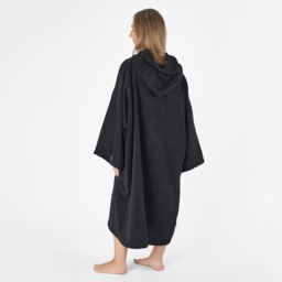 OHS Adult Towel Poncho - Black - thumbnail 2