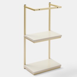 OHS Wall Mounted Towel Holder - Gold/Stone - thumbnail 4