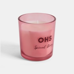 OHS Spice Berry Scented Glass Candle - Pink - thumbnail 5