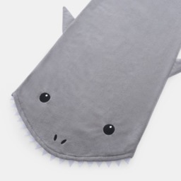 OHS Kids Shark Wearable Beach Towel - Grey - thumbnail 4