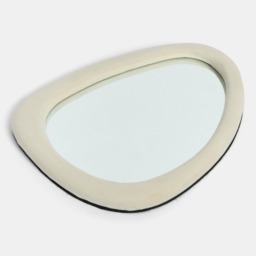 OHS Matte Velvet Irregular Mirror - Cream - thumbnail 2