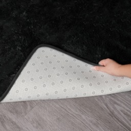 OHS Fluffy Rug, Black - 160 x 230cm - thumbnail 3