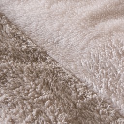 OHS Teddy Fleece Reversible Duvet Cover Set, Latte/Cream - King - thumbnail 5