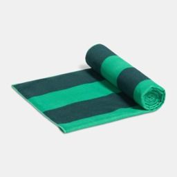 OHS Vertical Stripe Beach Towel - Dark Green - thumbnail 3