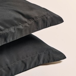OHS Plain Dyed Oxford Pillowcases - Charcoal - thumbnail 5
