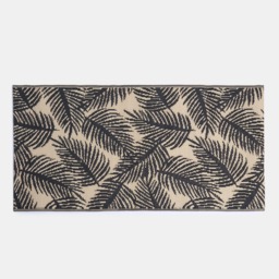OHS Outdoor Leaf Print Rug, 160cm x 230cm - Monochrome - thumbnail 3