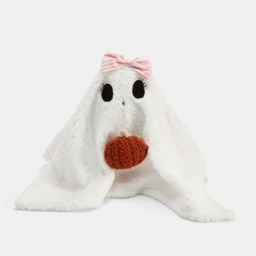 OHS Girl Ghost Shaped Cushion - White