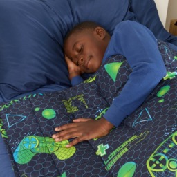 OHS Kids Neon Gaming Weighted Blanket, Blue/Green - 3KG - thumbnail 2
