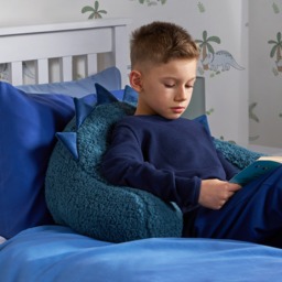 OHS Rex The Dinosaur Cuddle Cushion - Blue - thumbnail 2