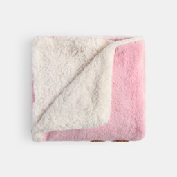 OHS Tufted Gingerbread Fleece Throw - Pink - thumbnail 4