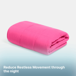 OHS Supersoft Weighted 4kg Blanket, Hot Pink - 125 x 150cm - thumbnail 3