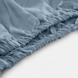 OHS Plain Fitted Bed Sheet, Blue - King - thumbnail 3