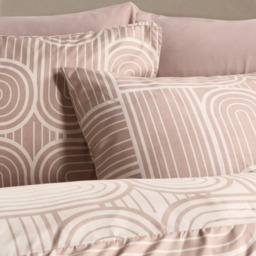 OHS Arches Print Duvet Set , Natural/Stone - King - thumbnail 4