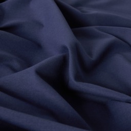 OHS Plain Cotton Deep Fitted Sheet, Navy - Superking - thumbnail 3
