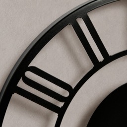 OHS Traditional Skeleton Wall Clock - Black - thumbnail 3
