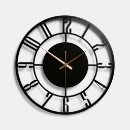 OHS Traditional Skeleton Wall Clock - Black - thumbnail 4