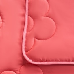 OHS Coverless Daisy Quilted 7.5 Tog Duvet Set, Coral Pink - Double - thumbnail 5