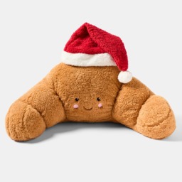 OHS Claude The Santa Croissant Cuddle Cushion - Brown - thumbnail 3
