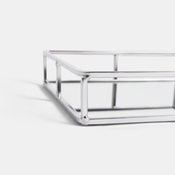 OHS Square Mirror Tray - Silver - thumbnail 5