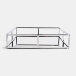OHS Square Mirror Tray - Silver - thumbnail 3