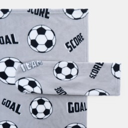 OHS Kids Football Printed Wearable Blanket - Grey - thumbnail 3
