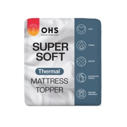 OHS Teddy Thermal Mattress Topper, Cream - Double - thumbnail 2