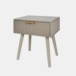 OHS Ribbed 1-Drawer Bedside Table - Natural - thumbnail 2