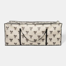 OHS Bow Print Christmas Tree Storage Bag - Monochrome - thumbnail 4