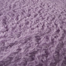 OHS Teddy Fleece Fitted Sheet, Lilac - Double - thumbnail 3
