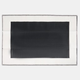 OHS Contrast Border Reversible Outdoor Rug, Black/Cream - 160 x 230cm - thumbnail 3