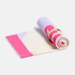 OHS Suns Out Buns Out Slogan Beach Towel - Lilac - thumbnail 4