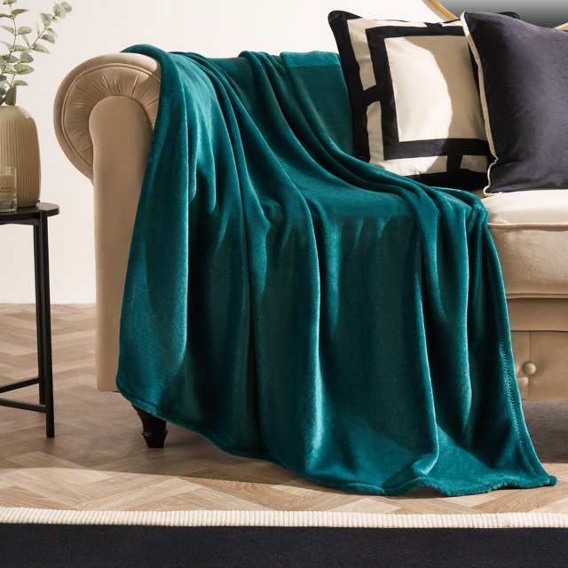 OHS Supersoft Throw, Teal- 150 x 200cm - image 1