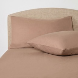 OHS 2 Pack Polycotton Housewife Pillowcases - Natural