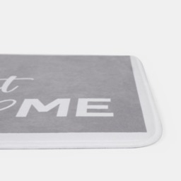 OHS Washable Home Sweet Home Printed Mat - Grey - thumbnail 4