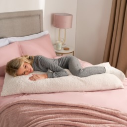 OHS Teddy Bolster Pillow - Cream - thumbnail 3