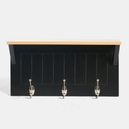 OHS Coat Hook Shelf - Black/Natural - thumbnail 3