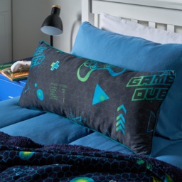 OHS Kids Gaming Bolster Pillow - Navy - thumbnail 2