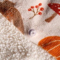 OHS Autumn Gonk Fleece Duvet Set, Rust - King - thumbnail 5