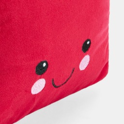 OHS Bow Present Shaped Cushion - Red/Cream - thumbnail 4