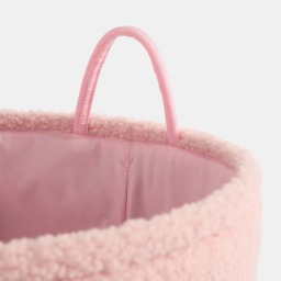 OHS Bow Boucle Storage Basket, Pink - Large - thumbnail 2