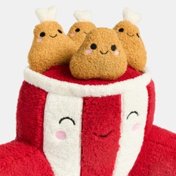 OHS Krispy The Fried Chicken Cuddle Cushion - Red - thumbnail 4