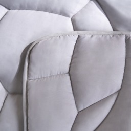 OHS Coverless Football Quilted 7.5 Tog Duvet Set, Grey - Single - thumbnail 4