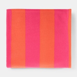 OHS Stripe Fleece Throw - Orange/Pink - thumbnail 5