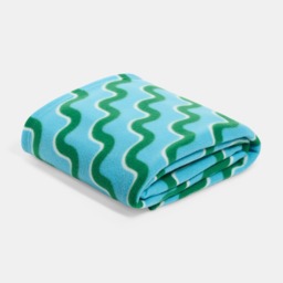 OHS Swirl Fleece Throw - Blue/Green - thumbnail 3